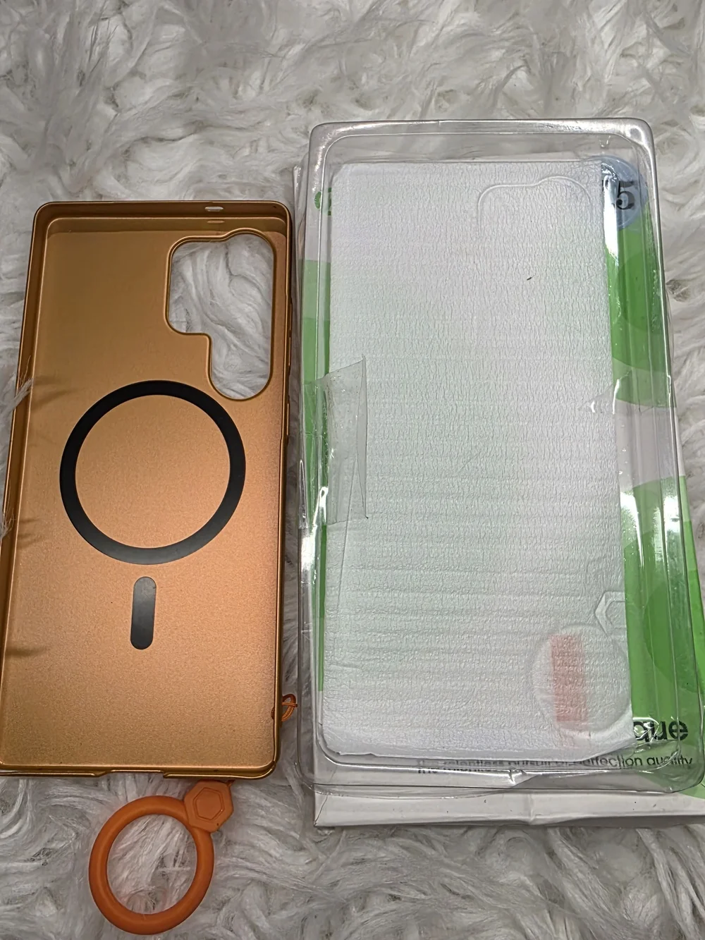 Galaxy S25 Ul Orange Protective Phone Case for Cell Phones-Sleek Metallic Finish